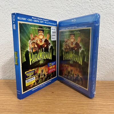 ParaNorman (Blu-Ray/DVD/Digital, 2012) 2-Disc Set with Slipcover SEALED SEE PICS