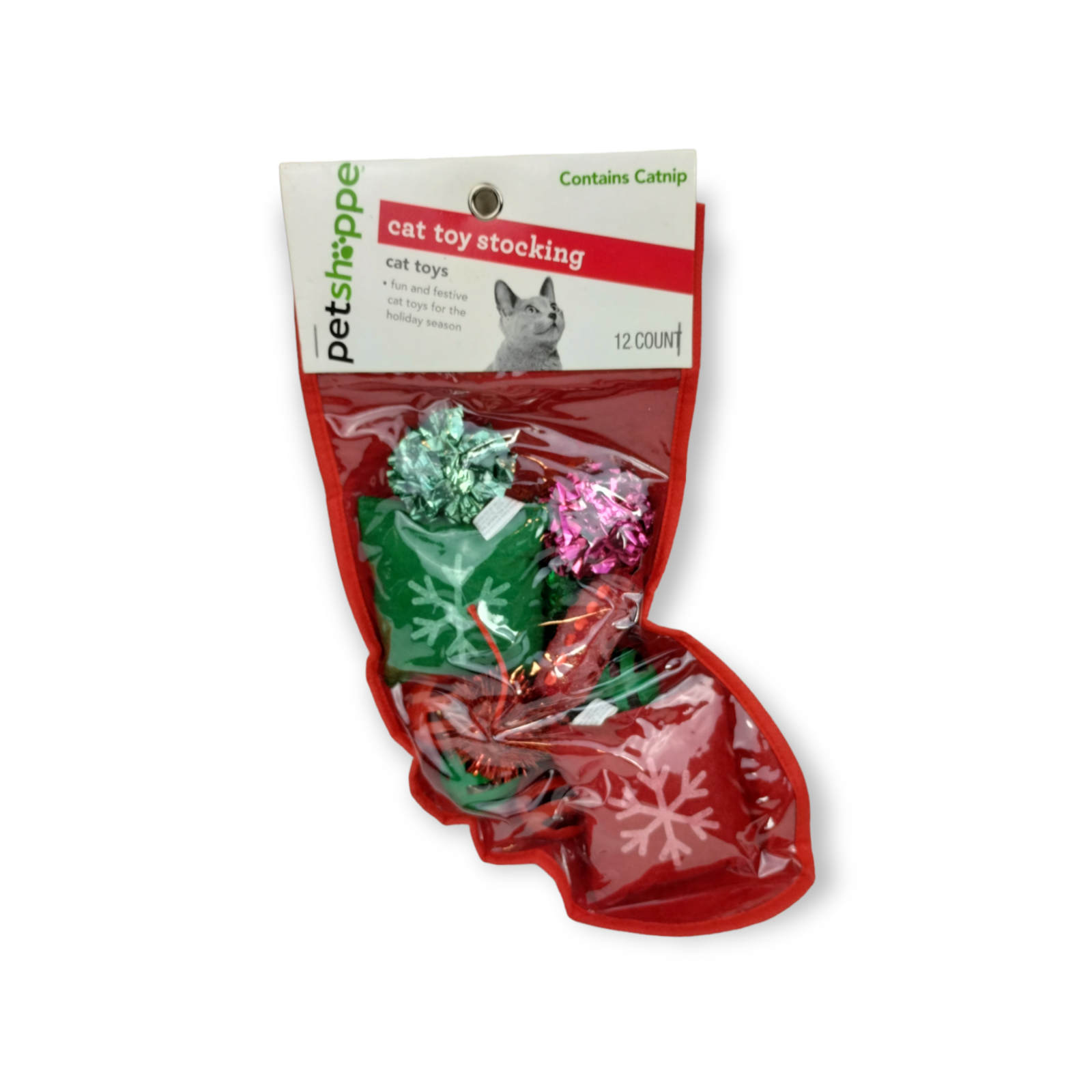 PetShoppe - Cat Toy Stocking - 12 Piece Cat Toys (Old Stock)
