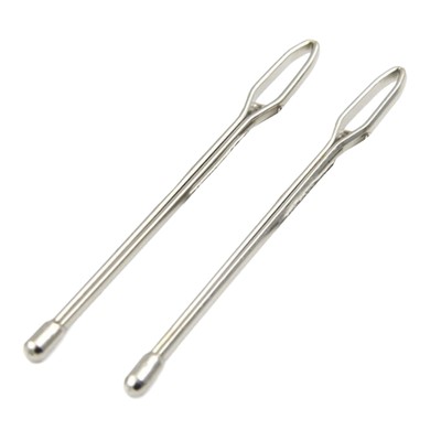 2Pcs Drawstring Threader Metal Elastics Band Threaders Sewing Tools For Crafts