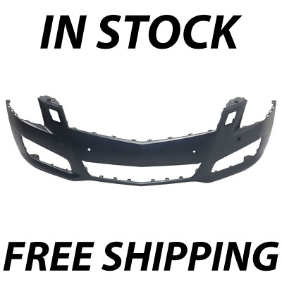 NEW Primered Front Bumper Face Fascia for 2013 2014 Cadillac ATS w/ Park Assist