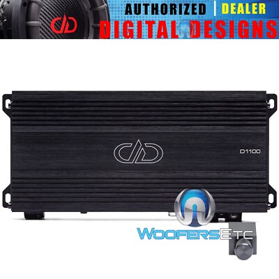 DD AUDIO D1100 MONOBLOCK CAR AMP 1100W RMS SUBWOOFERS BASS 1-OHM AMPLIFIER NEW