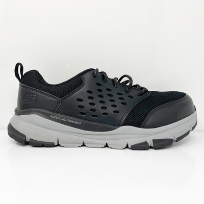 

Skechers Mens Wide Fit 77506W Черная повседневная обувь Кроссовки Размер 8.5, Черный, Wide Fit