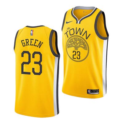 [9Z2B7B1CP-Green] Youth Nike NBA GS Warriors 23 Draymond Green Swingman Earned E