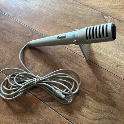 Labtec Am-22 Vintage Microphone/Mic w/Stand 3.5mm 1/8'' , 8ft Cord/Cable