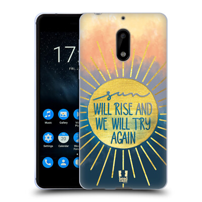HEAD CASE DESIGNS GOLD QUOTES SOFT GEL CASE FOR NOKIA PHONES 1