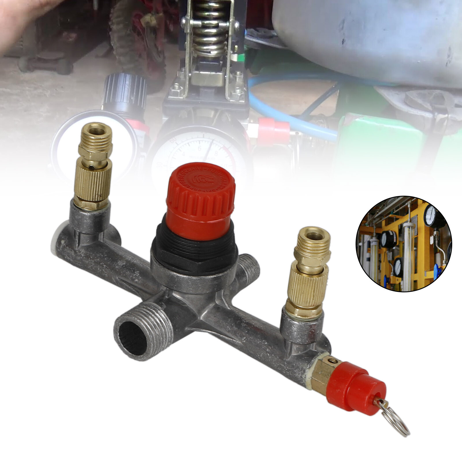 Pressure Control Switch Valve Manifold Regulator Gauge Fit Part