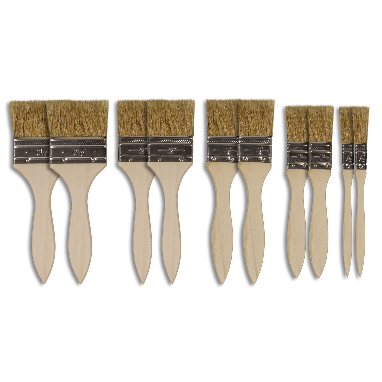 10 tlg. Pinsel Set Malerpinsel Flachpinsel Lackierpinsel Lasurpinsel Farbpinsel