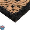 MSI Black Encaustic Coir Doormat 22 inch x 36 Inch Heavy Duty Mat, Indoor and Outdoor Doormat, Water Resistant, Easy Clean Mats for Entry, Garage, Patio, High Traffic Areas, Black - Beige