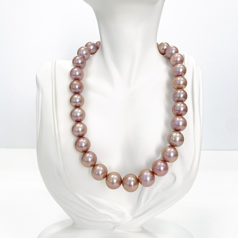 Freshwater 'Edison' Pearl Necklace Strand 14-16mm Rounds