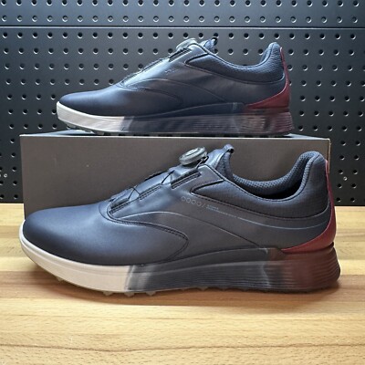 ECCO Golf S-Three BOA Blue Red Spikeless Shoes Gore-Tex GTX Men s Size 11 - 11.5