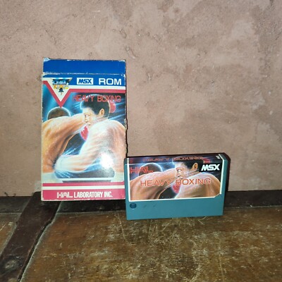 Heavy Boxing sur MSX boite jeu sans notice retro game HAL ROM