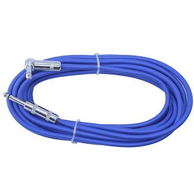 Right Angle 90 degree to straight 1/4'' plug guitar instrument patch cable cord