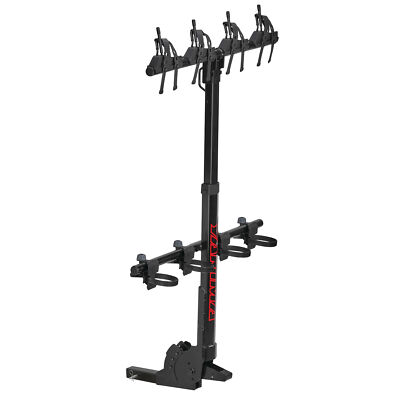 Yakima HangOver 4 Adjustable Vertical Steel Mountain Bike Hitch Rack for 4 Bikes