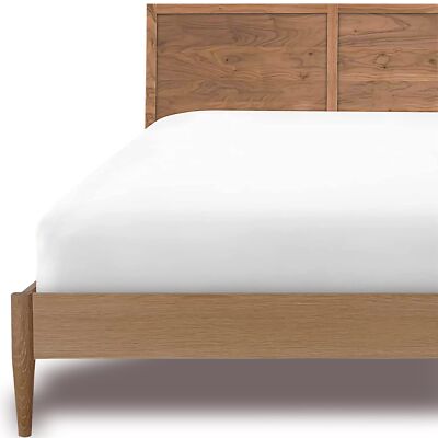 White Fitted Sheet, Hotel Quality Deep Pocket White Sheets, 1 Soft Poly-Cotton