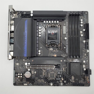 ASRock B760M PG Riptide Intel 12th & 13th Gen CPU (LGA1700) B760, DDR5 Micro ATX