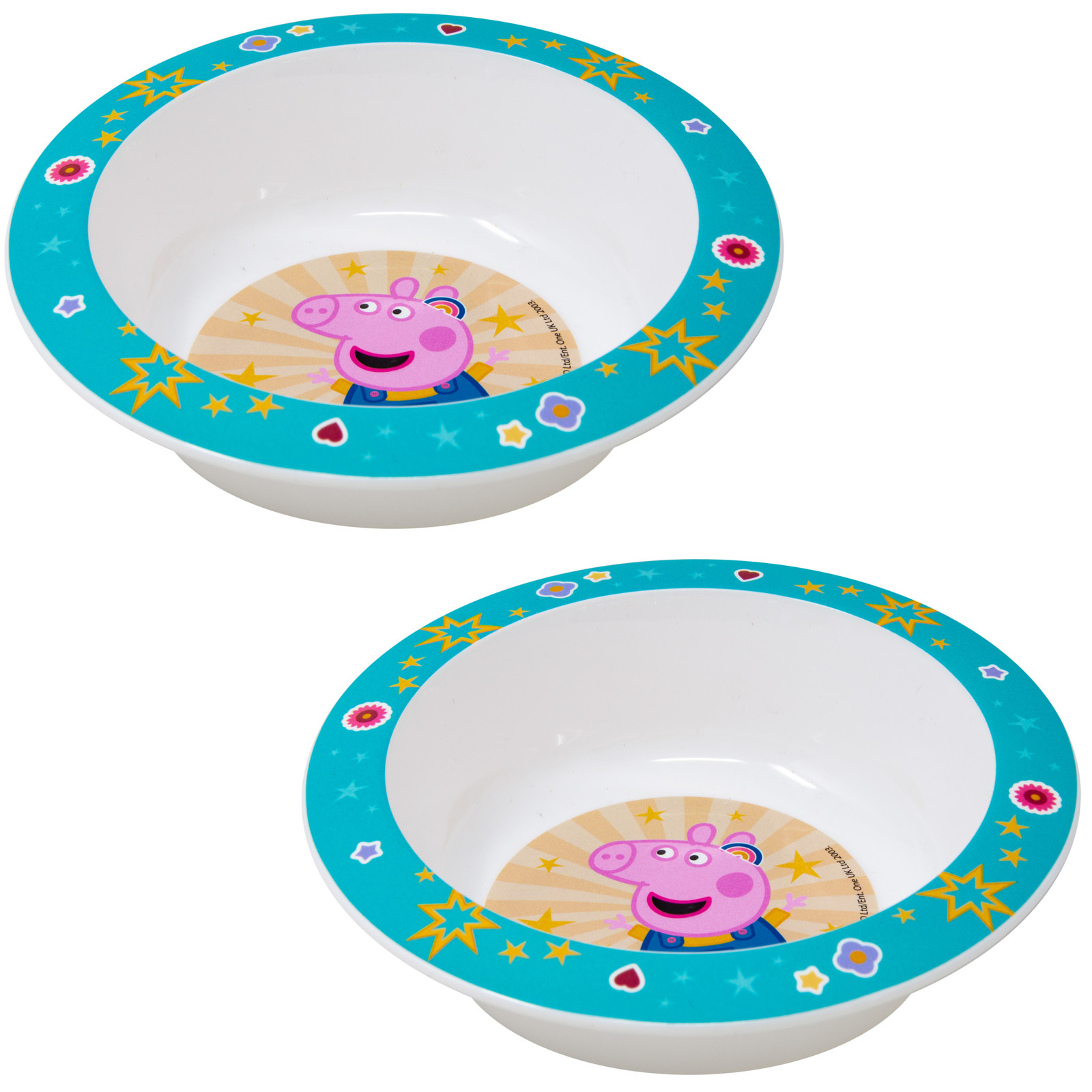 Kinder Schüssel Set Peppa Wutz Müslischale Plastikschüssel Kindergeschirr Schale