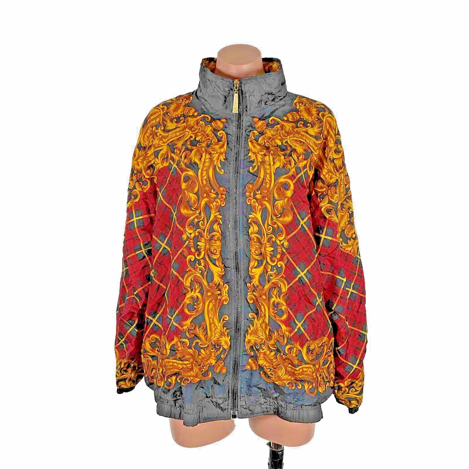 VTG 90s 80s Adolpho Sport ALL OVER PRINT Art to Wear Gold Link Jacket Bomber XL | eBay VTG 90s 80s Adolpho Sport ALL OVER PRINT Art to Wear Gold Link Jacket Bomber XL | eBay