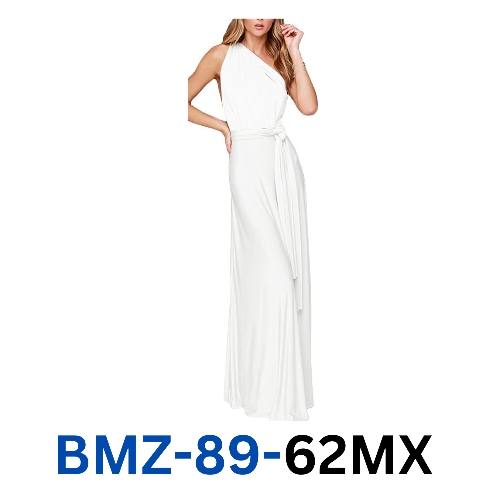Women Transformer Convertible Multi Way Wrap Long Prom Maxi Dress Halter V-Neck