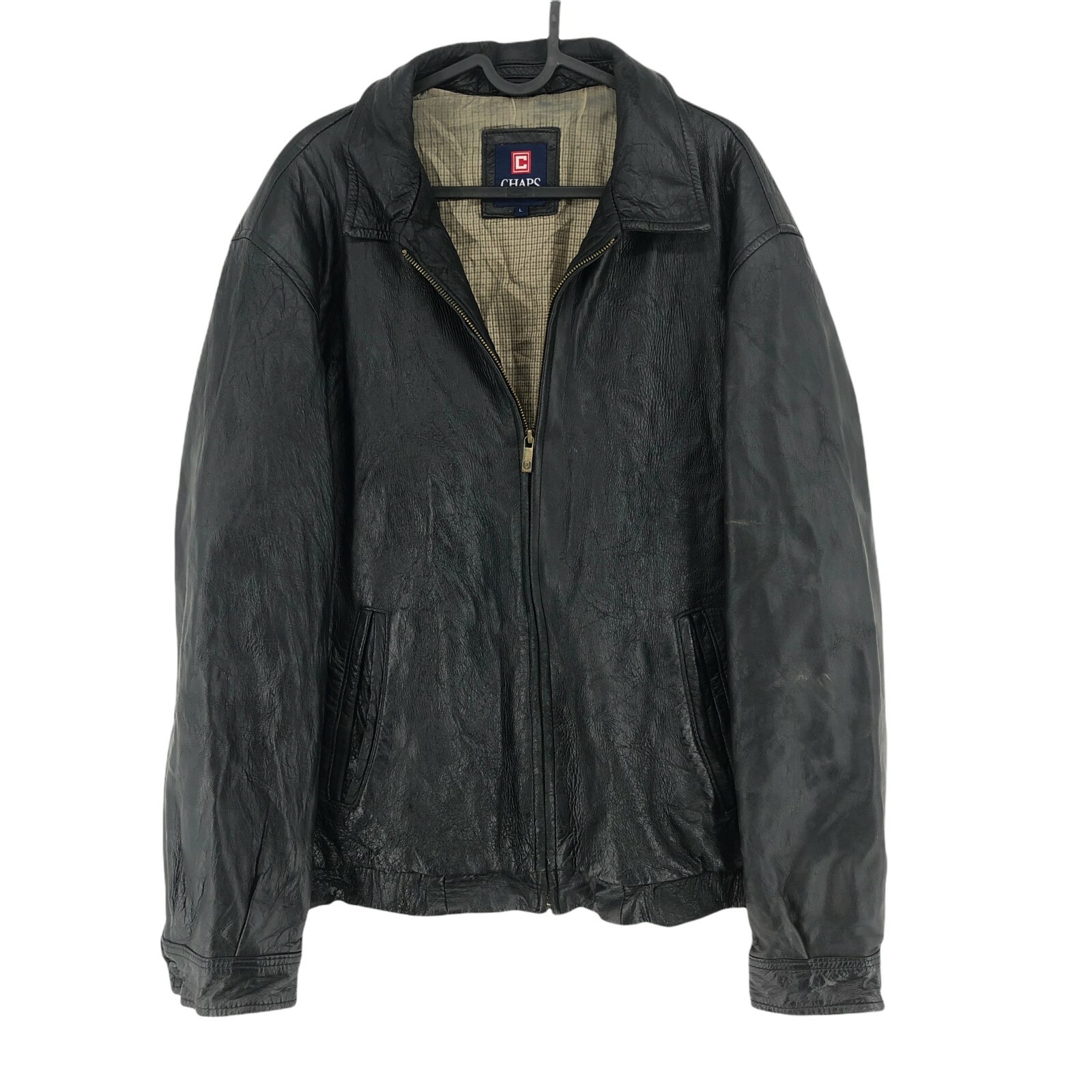 CHAPS Dark Brown Leather Jacket Coat Size L | eBay CHAPS Dark Brown Leather Jacket Coat Size L | eBay