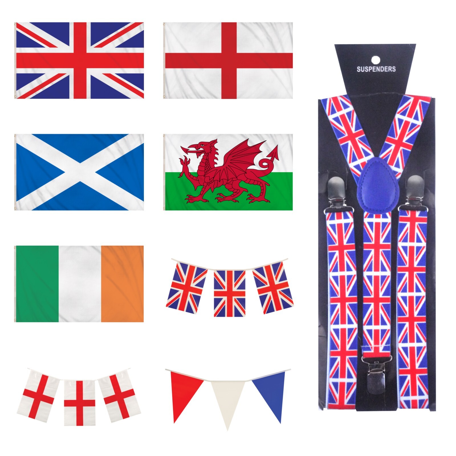 Bunting Scotland 7m 25 Flags Party Goods Unisex Bunting Scotland 7m 25 Flags Party Goods Unisex