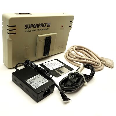 XELTEK SUPERPRO 3 Universal EEPROM Programmer, Parallel, Software, XDIP48