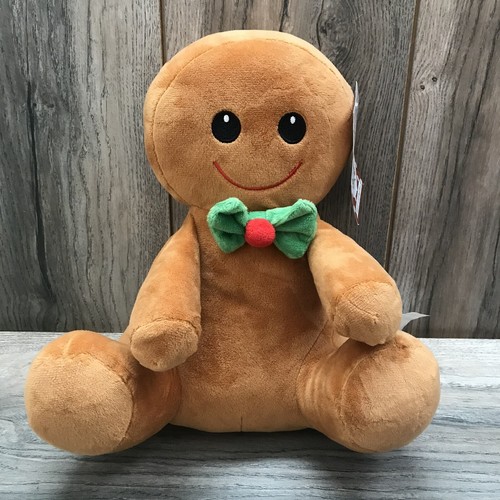Silver One Gingerbread Man Plush 12” Lovey Huggable Friend