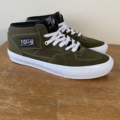 Vans Half Cab Green Suede - Size 11.5