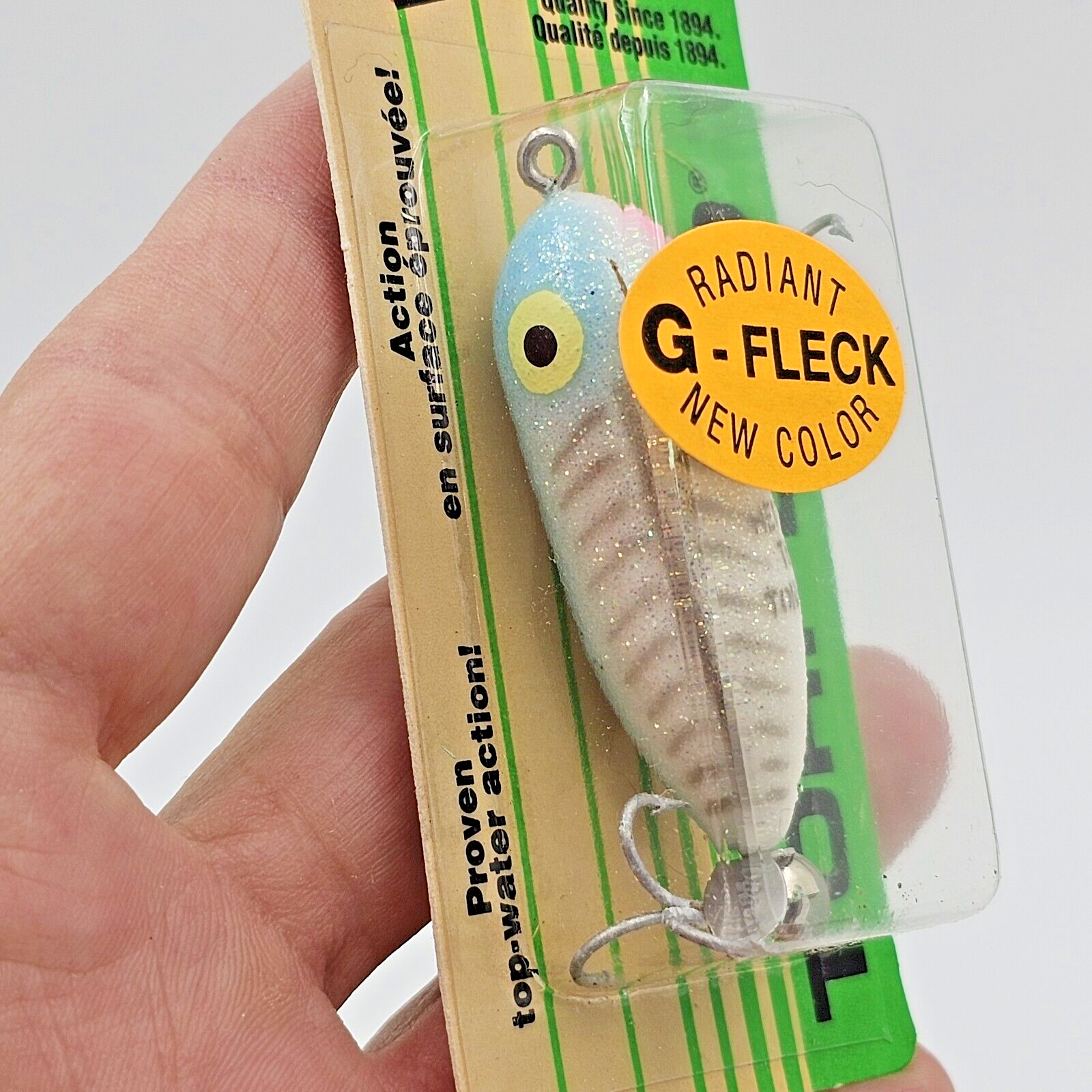 Heddon Discontinued G-Fleck Blue Shore Minnow X0360GFXBL Heddon Discontinued G-Fleck Blue Shore Minnow X0360GFXBL