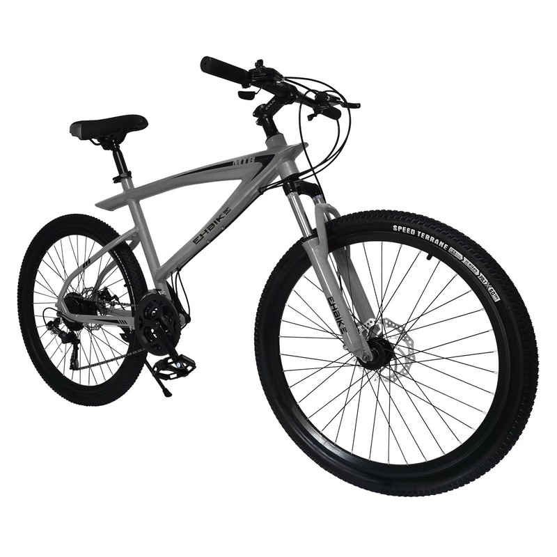 26 Inch Mountain Bike Wheels Disc Brak 21 Speed Outdoors Bike Silver