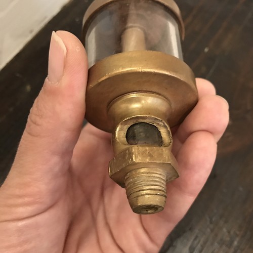 Antique Penberthy Injector #1.5 Steam Brass Drip Oiler Glass Intact Steampunk