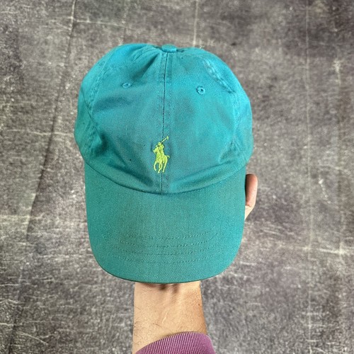 Men's Polo Ralph Lauren Teal Blue Yellow Classic Logo Cotton