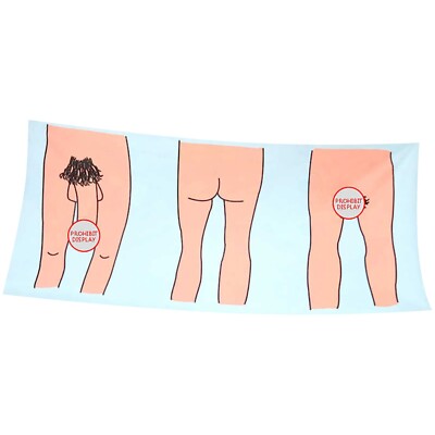 Creative Bath Towel Adult Funny Print Shower Body Wrap Soft Beach Towel Blanket