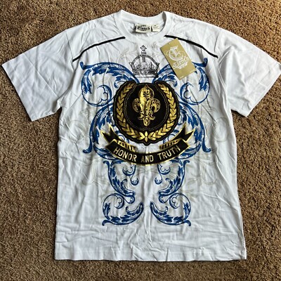 Vintage Clench Honor And Truth Sewn Embroidered T-Shirt Y2K Men s XL Graphic