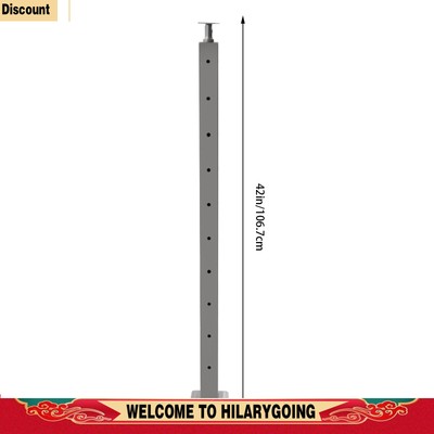 Modern 42inch Cable Railing Post 0-90° Adjustable Outdoor Deck Handrail Railing