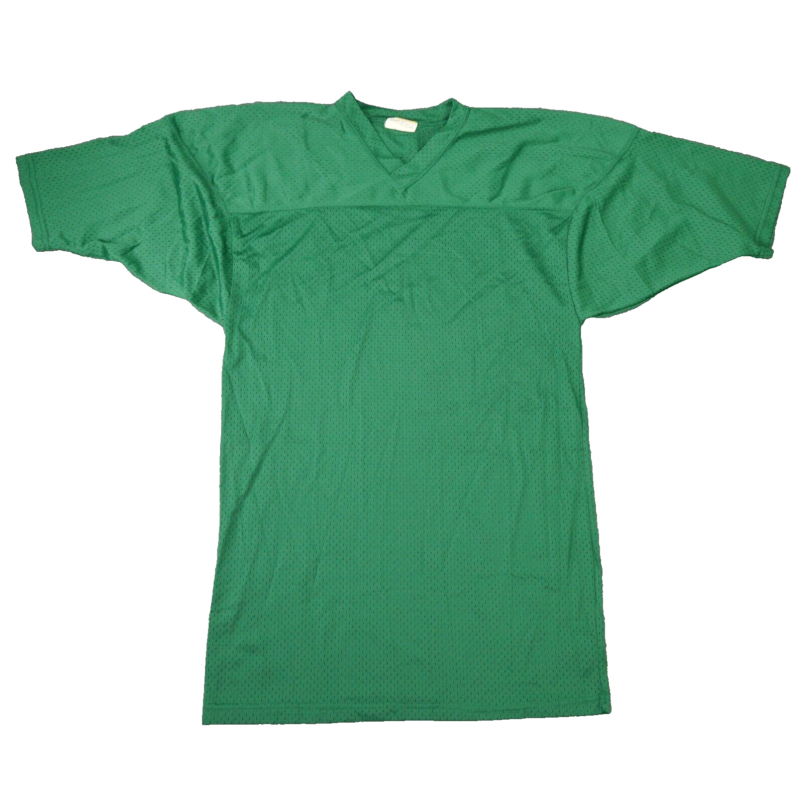 Vintage Football Jersey Shirt Large* 70s Green Nylon Mesh
