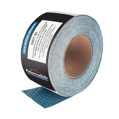 80 Grit PSA Diamond Shape Longboard Sandpaper 2.75" x 12 Yard Roll Self Adhesive