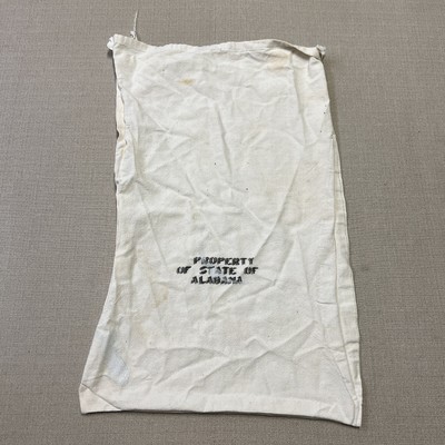 Vintage Property Of State Of Alabama Canvas Sack