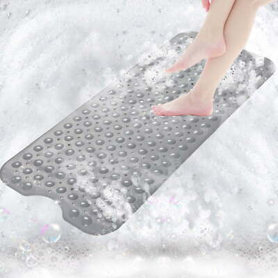 Extra Long Non-Slip Bath Tub Mat (40 X 16)Inch-Bathroom Shower Mat Antibacterial