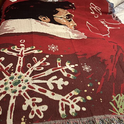 Elvis Presley Santa Baby , 50'' x 60'' Joe Petruccio Woven New Tapestry Throw