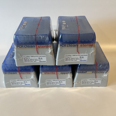 Eppendorf ep Dualfilter T.I.P.S. 1000 µL M Filter Pipette Tips- 5 BOXES OF 96