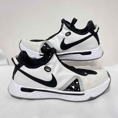 Men's 12 Pg 4 Oreo Basketball Sneakers Black White Cd5079-100 Zip Up