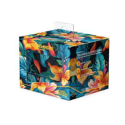 Ultimate Guard Sidewinder 100+ Deck Case Xenoskin Floral Places Tulum Blue