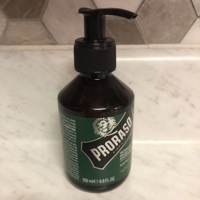 PRORASO Beard Wash - Rinfrescante-Full Size 6.8oz NEW