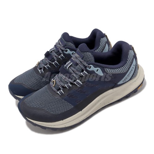 

Merrell Antora 3 GTX Gore-Tex Vibram Blue Grey Женские походы на открытом воздухе J037342, Синий, Antora 3 Gtx