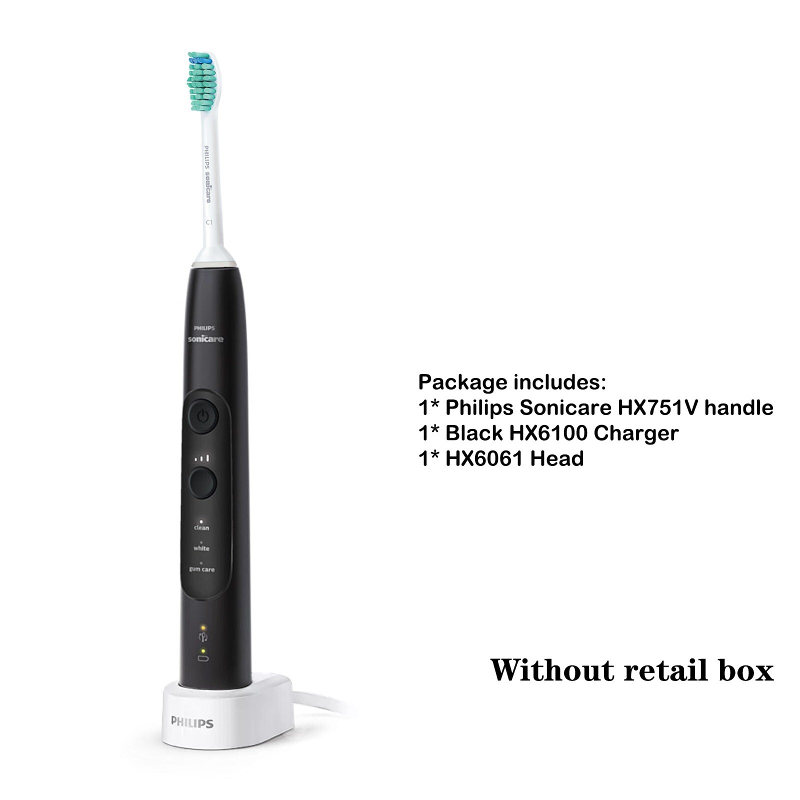 【新品未使用】PHILIPS sonicare ExpertClean ブラック Philips Sonicare Sonicare ExpertClean 7300 Rechargeable