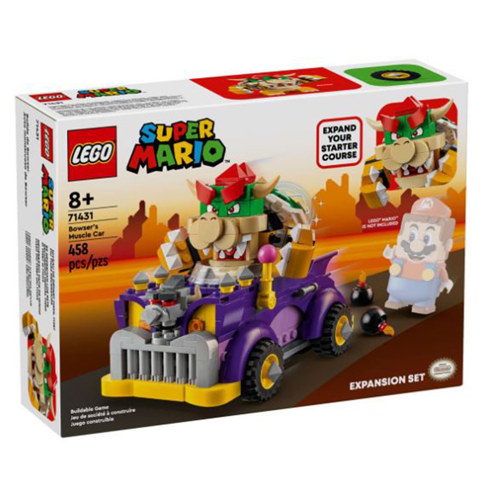 Конструктор LEGO Super Mario Bowsers для создания мускульных автомобилей 71431 НОВЫЙ