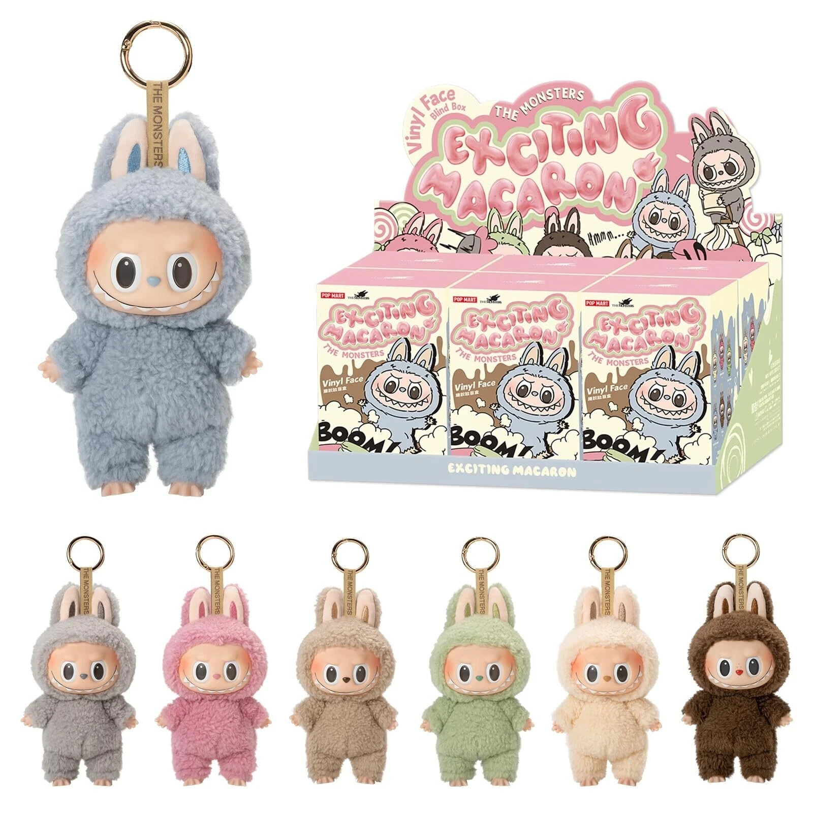 ラブブPOP MART Exciting Macaron Vinyl Face THE MONSTERS - Tasty Macarons Vinyl Face Blind Box | Blind