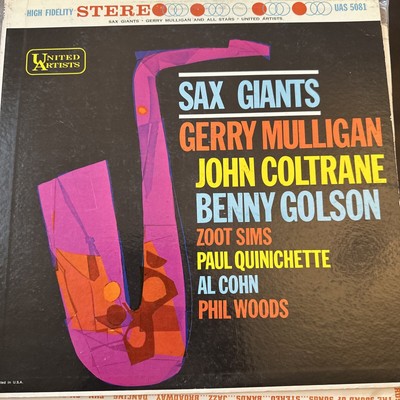 John Coltrane Benny Golson Sax Giants United Artists UAL4081 Zoot Sims NM/NM- DG