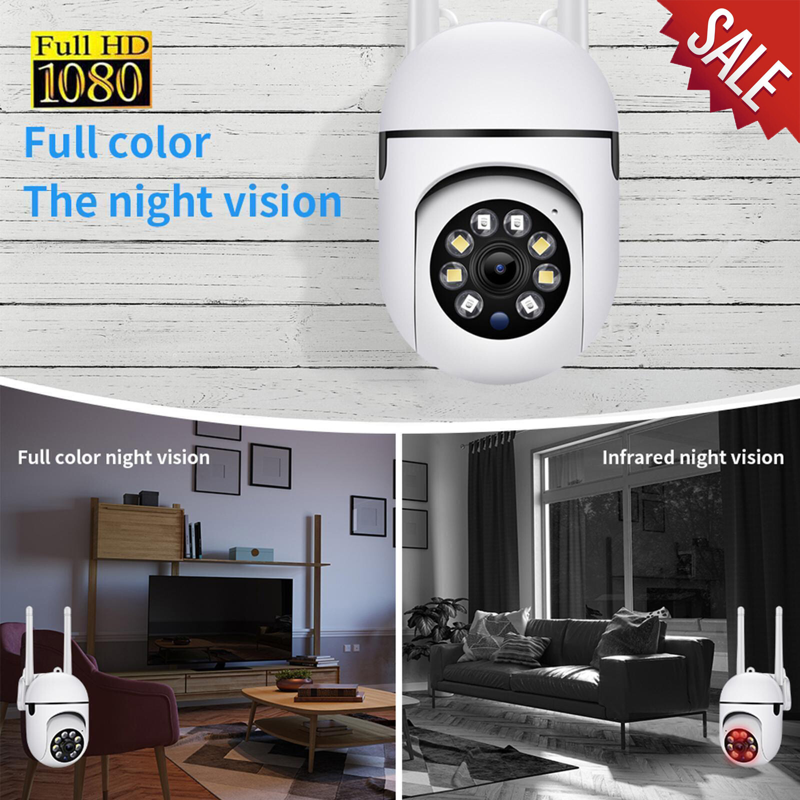 Outdoor Home Night Vision 1080p Hd Cam