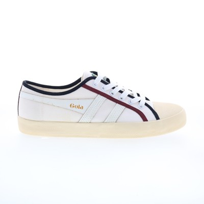 Gola Lawn Sports CLA314 Женские белые парусиновые кроссовки на шнуровке Lifestyle Sneakers Shoes 10